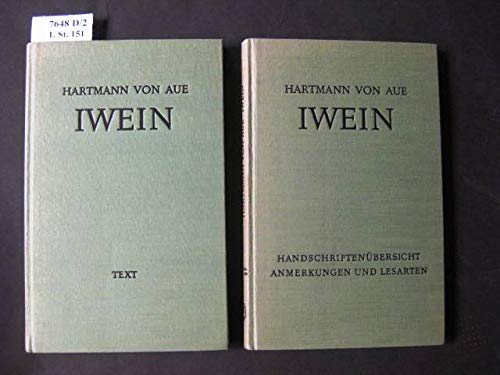 HandschriftenÃ¼bersicht, Anmerkungen und Lesarten: aus: Iwein : eine ErzÃ¤hlung, Bd. 2 (German Edition) (9783111081328) by Hartmann