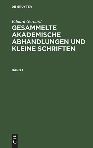 9783111087153: Gesammelte akademische Abhandlungen und kleine Schriften