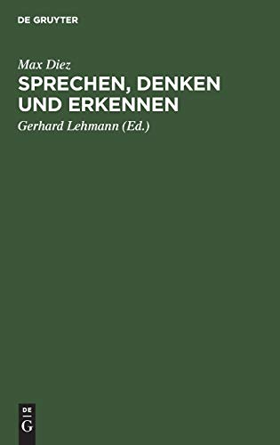Stock image for Sprechen; Denken und Erkennen for sale by Ria Christie Collections