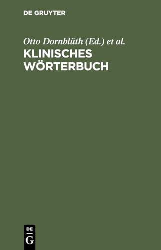 9783111139760: Klinisches Wrterbuch (German Edition)