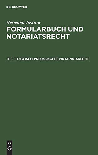 9783111165110: Deutsch-preuisches Notariatsrecht