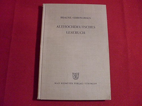 Beispielbild fr Althochdeutsches Lesebuch zum Verkauf von VANLIBER
