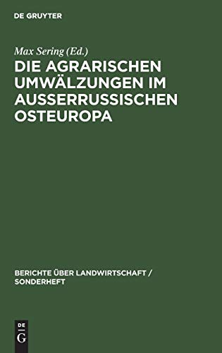 9783111183435: Die Agrarischen Umwlzungen Im Auerrussischen Osteuropa: Ein Sammelwerk