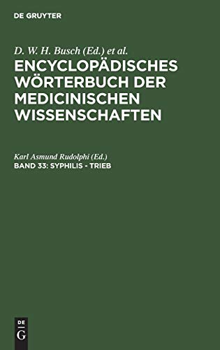 Imagen de archivo de Syphilis Trieb Enzyklopdisches Wrterbuch Der Medizinischen Wissenschaften a la venta por PBShop.store US