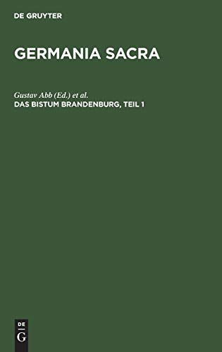 9783111202297: Das Bistum Brandenburg, Teil 1