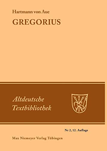 Imagen de archivo de Gregorius (Altdeutsche Textbibliothek, 2) (German Edition) a la venta por Lucky's Textbooks
