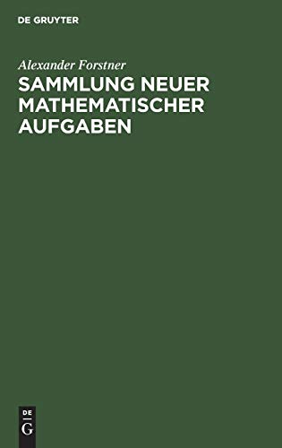 Stock image for Sammlung neuer mathematischer Aufgaben for sale by PBShop.store US