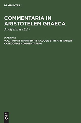 9783111244365: Porphyrii Isagoge et in Aristotelis Categorias commentarium