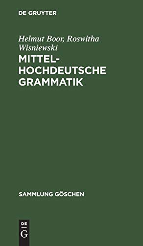 9783111275994: Mittelhochdeutsche Grammatik: 1108 (Sammlung Gschen)