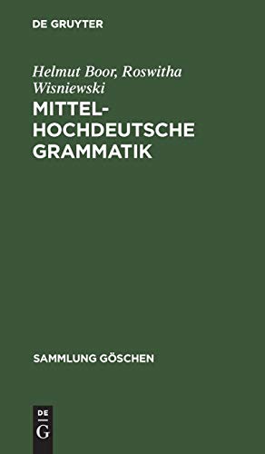 9783111277325: Mittelhochdeutsche Grammatik: 1108 (Sammlung Gschen)