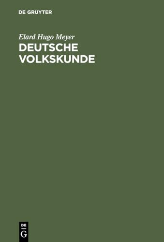 9783111288604: Deutsche Volkskunde (German Edition)