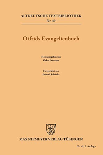 Stock image for Otfrids Evangelienbuch Altdeutsche Textbibliothek, 49 for sale by PBShop.store US