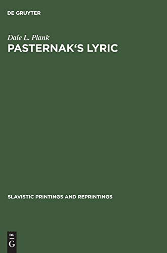9783111296029: Pasternak's Lyric: A Study of Sound and Imagery