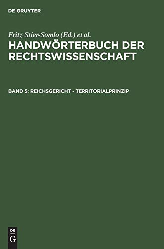 9783111300528: Reichsgericht - Territorialprinzip