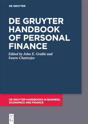 Stock image for De Gruyter Handbook of Personal Finance for sale by GreatBookPrices