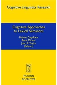 9783111732817: Cognitive Approaches to Lexical Semantics: 23 (Cognitive Linguistics Research [CLR])