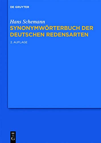 9783111740874: Synonymworterbuch Der Deutschen Redensarten