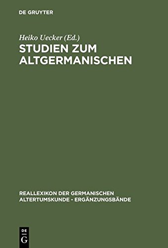 9783111793139: Studien Zum Altgermanischen: Festschrift Fur Heinrich Beck (Reallexikon Der Germanischen Altertumskunde - Erg Nzungsb Nd)
