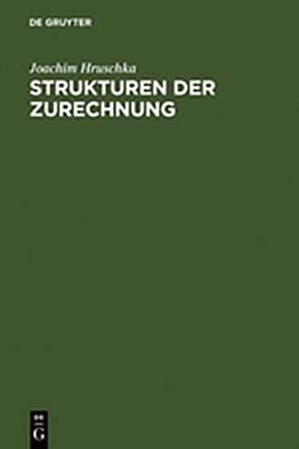 9783111799520: Strukturen Der Zurechnung