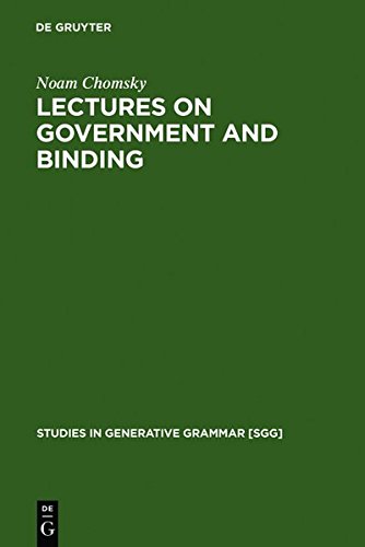 9783111809601: Lectures on Government and Binding: The Pisa Lectures