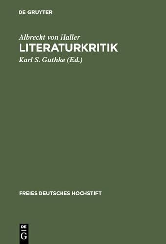 9783111815909: Literaturkritik (Freies Deutsches Hochstift)