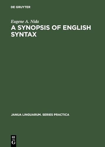9783111858227: A Synopsis of English Syntax: 19 (Janua Linguarum. Series Practica)