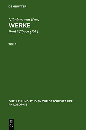 9783111878645: Werke: (Neuausg. D. Strassburger Drucks Von 1488) (Quellen Und Studien Zur Geschichte der Philosophie)