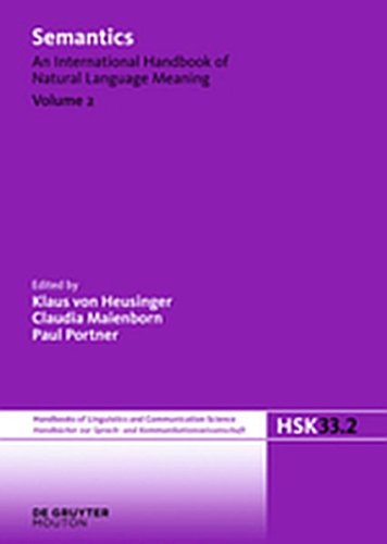 9783112146637: Semantics: 33/2 (Handbucher zur Sprach- Und kommunikationswissenschaft/Handbooks of Linguistics and Communication Science (HSK))