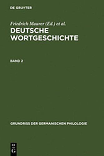 9783112147481: Maurer, Friedrich; Stroh, Friedrich; Rupp, Heinz: Deutsche Wortgeschichte. Band 2 (Grundri Der Germanischen Philologie)