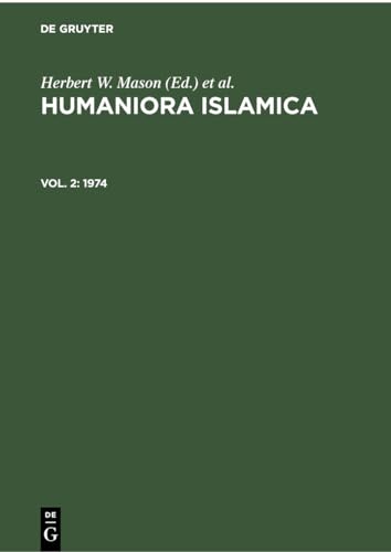 Stock image for 1974 (Humaniora Islamica) for sale by Lucky's Textbooks