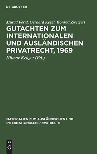 Stock image for Gutachten zum Internationalen und Ausländischen Privatrecht, 1969 for sale by Ria Christie Collections