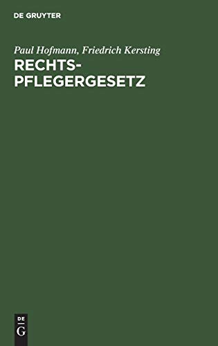 Imagen de archivo de Rechtspflegergesetz: Gesetz ber Manahmen auf dem Gebiete der Gerichtsverfassung und des Verfahrensrechts vom 8. Februar 1957 (BGBl I S. 18, 44) mit . Gleichberechtigungsgesetz (German Edition) a la venta por Lucky's Textbooks