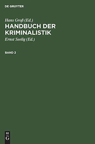 9783112307670: Handbuch der Kriminalistik (Handbuch Der Kriminalistik, 2)