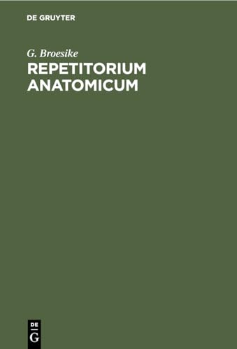 Stock image for Repetitorium anatomicum for sale by Ria Christie Collections