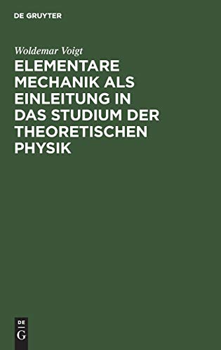 9783112347751: Elementare Mechanik als Einleitung in das Studium der theoretischen Physik