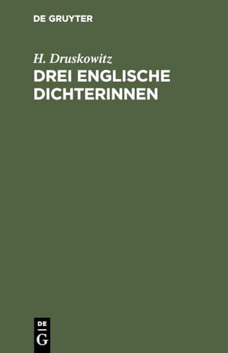 Stock image for Drei Englische Dichterinnen -Language: german for sale by GreatBookPrices