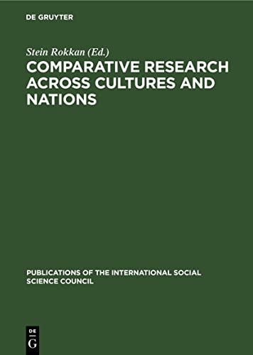 9783112416372: Comparative Research across Cultures and Nations: 8 (Publications of the International Social Science Council, 8)