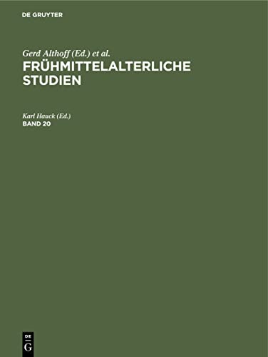 Stock image for Frhmittelalterliche Studien for sale by Revaluation Books