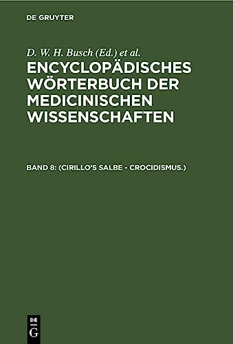 Stock image for (Cirillo?s Salbe - Crocidismus.) (German Edition) for sale by Lucky's Textbooks