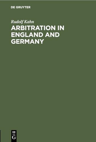 Stock image for Arbitration in England and Germany for sale by PBShop.store US