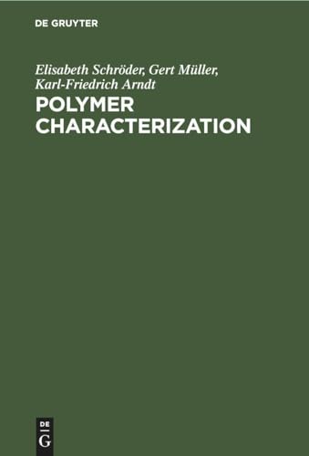 Stock image for Polymer Characterization (German Edition) for sale by California Books