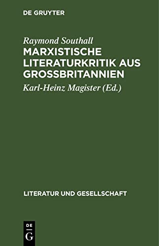 Beispielbild fr Marxistische Literaturkritik aus Grobritannien (Literatur und Gesellschaft) (German Edition) zum Verkauf von California Books