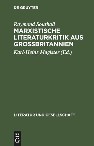 9783112479575: Marxistische Literaturkritik aus Grobritannien (Literatur und Gesellschaft) (German Edition)