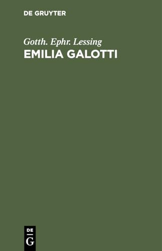 9783112508435: Emilia Galotti: Ein Trauerspiel in 5 Aufzgen