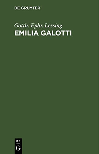 9783112508497: Emilia Galotti: Ein Trauerspiel in 5 Aufzgen