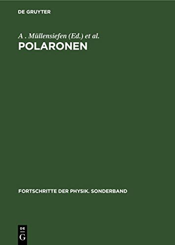 9783112533116: Polaronen: bersetzung Aus Dem Russischen: 4 (Fortschritte Der Physik. Sonderband)