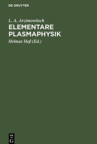 Imagen de archivo de Elementare Plasmaphysik (German Edition) a la venta por Lucky's Textbooks