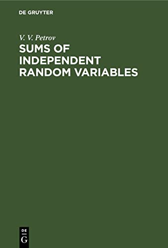Stock image for Sums of Independent Random Variables -Language: german for sale by GreatBookPrices