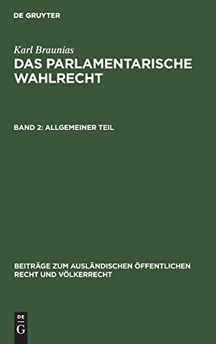 Stock image for Allgemeiner Teil (Beitrge zum auslndischen ffentlichen Recht und Vlkerrecht, 18a) (German Edition) for sale by California Books