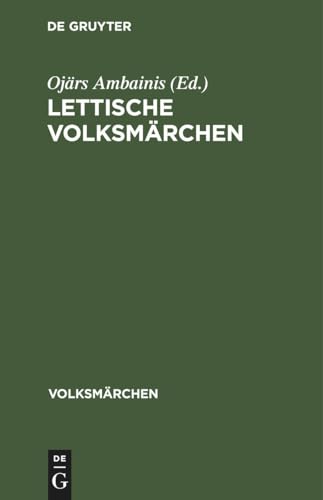 Stock image for Lettische Volksmrchen for sale by Revaluation Books